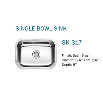 single bowl sink